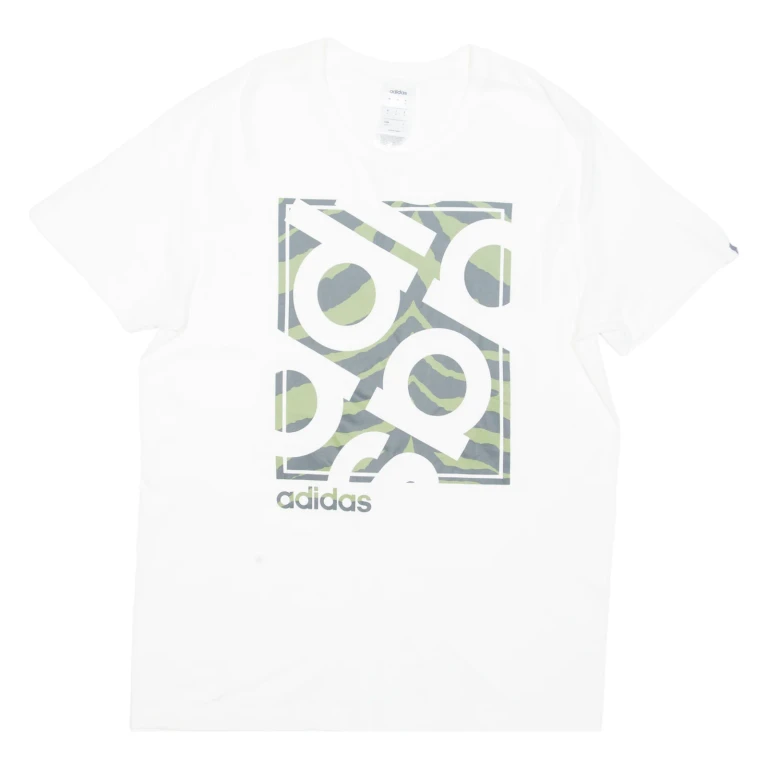 ADIDAS Mens T-Shirt White M