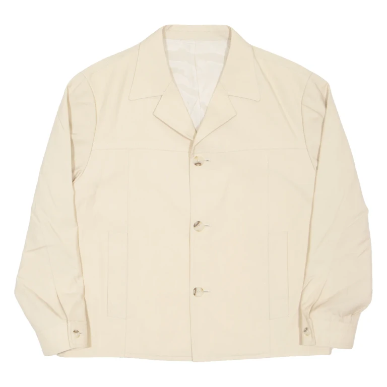 MIDLAND INT Womens Blazer Jacket Beige S