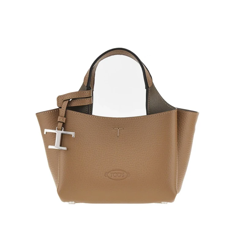 TODS Grained leather mini shopping bag Woman One Size