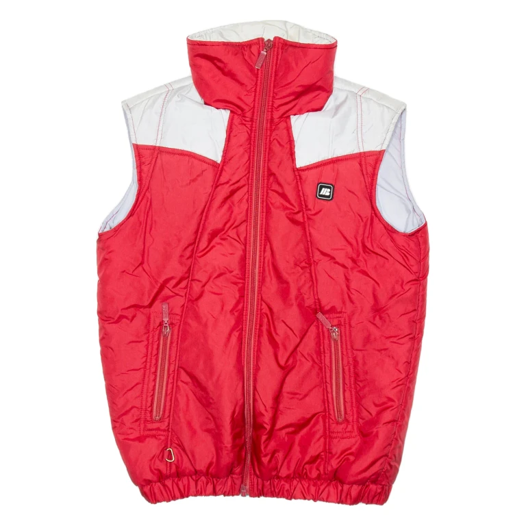 JEAN JACQUES BENSON Mens Puffer Gilet Red L