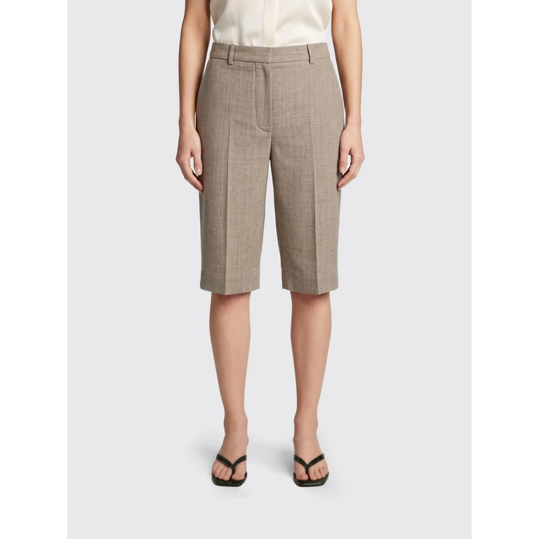 LOULOU DE SAISON Shorts Woman color Beige (RAYBEIGEMELANGE)
