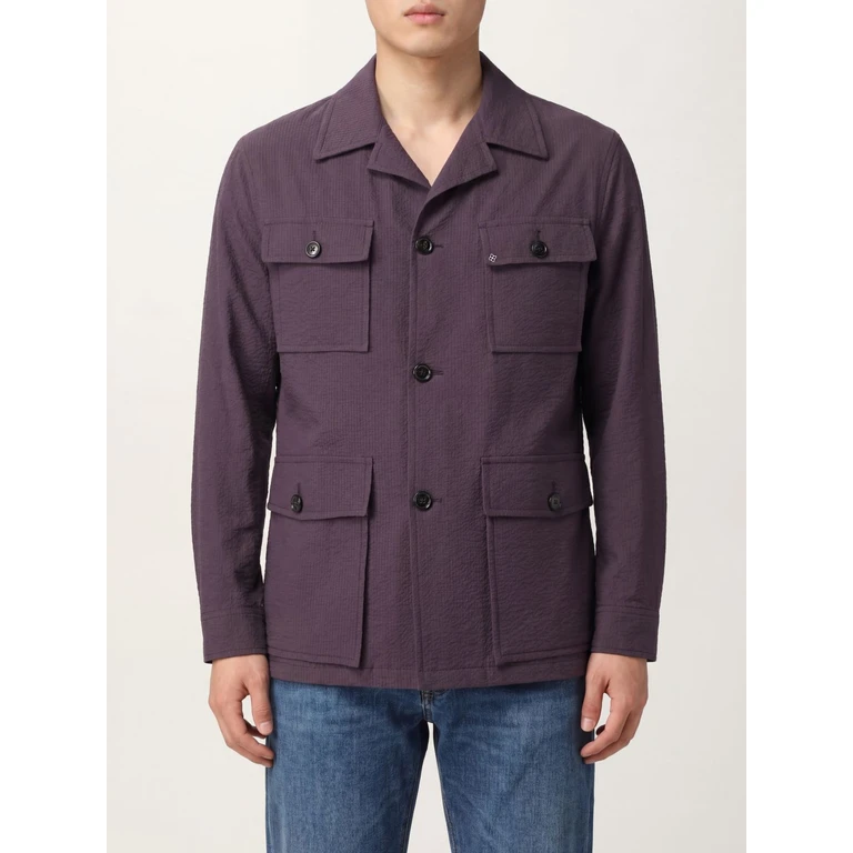 Veste chemise Tagliatore marron