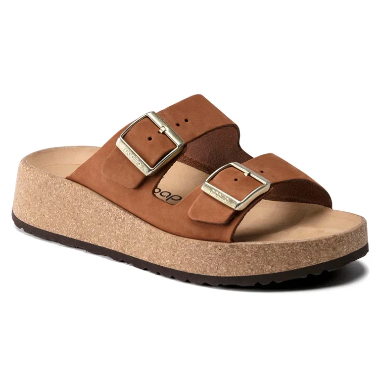 Women's Gabriela Nubuck Leather Pecan Sandals
