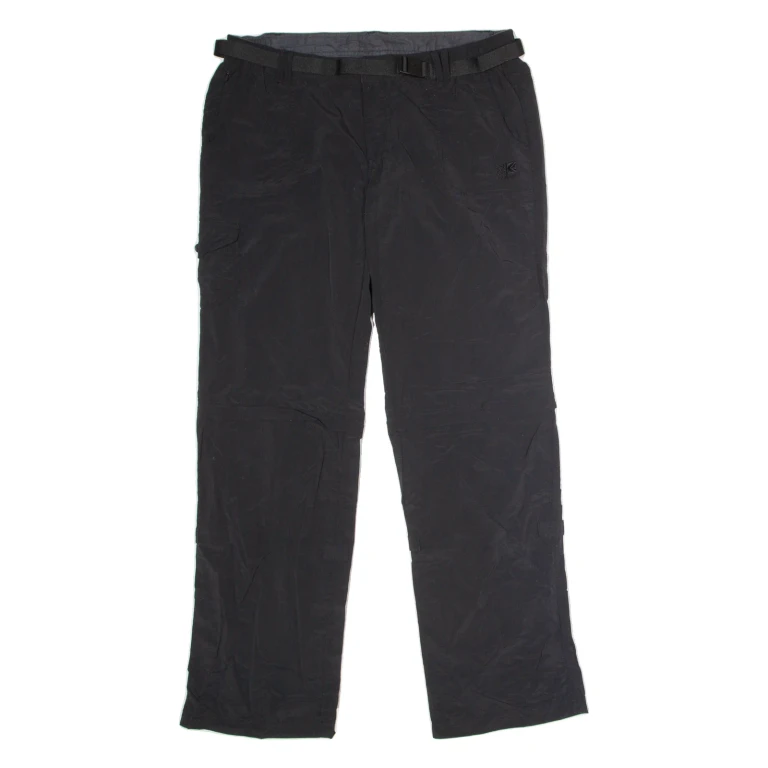 KARRIMOR Outdoor Womens Trousers Black Regular Straight Nylon W36 L34