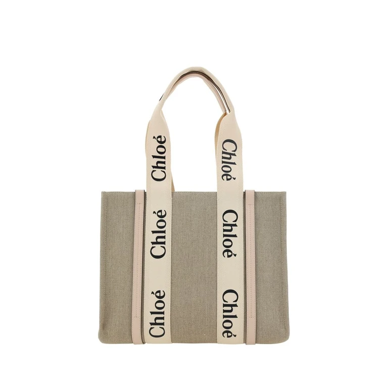 Chloé Beige Linen Handbag Bag - Women