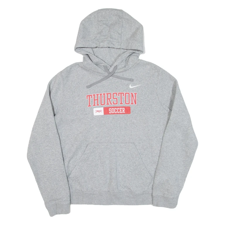 NIKE Thurston Soccer Mens Grey Hoodie USA L