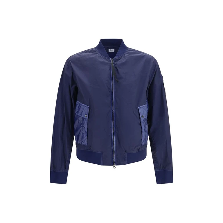 C. P. Company Blue Polyamide Bomber Clothing - Men