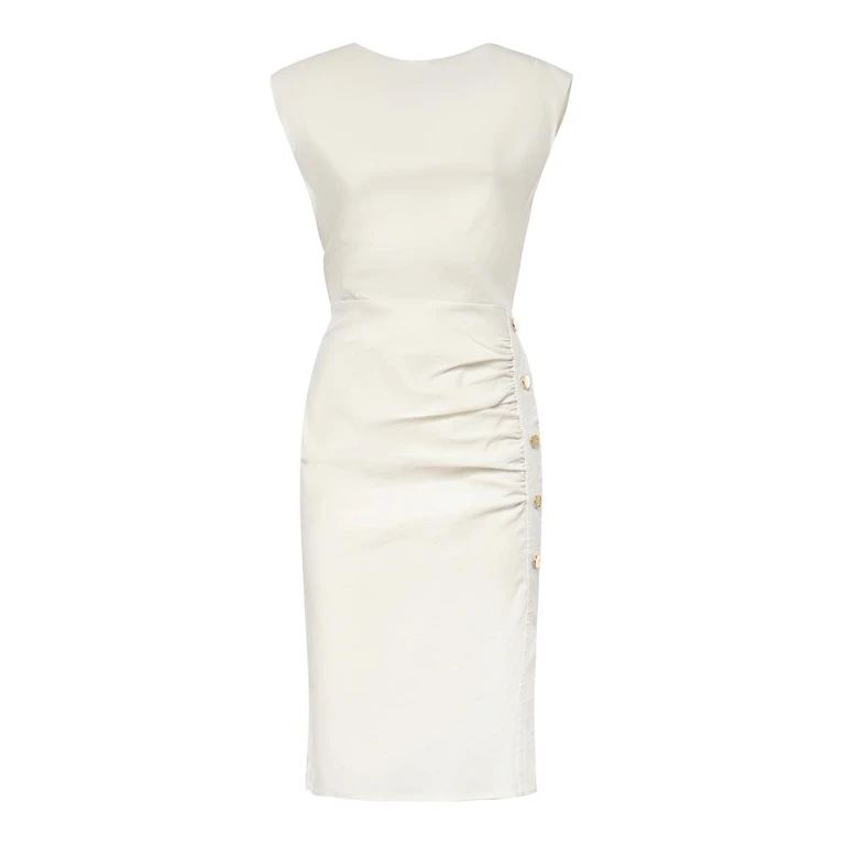 Pinko Robe Au Genou - Blanc (106521A34IZ05)