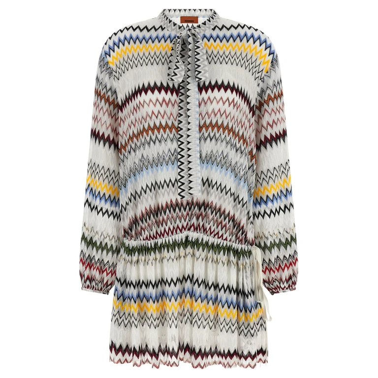 Missoni White Viscose Short Dress - Women