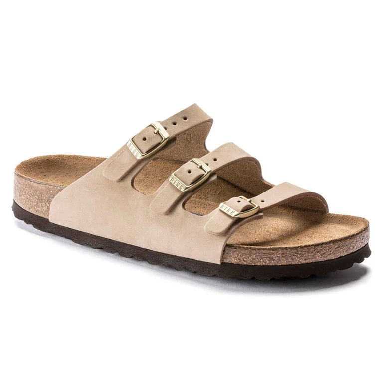 Florida Fresh Soft Footbed Nubuck Leather Sandcastle Sandals