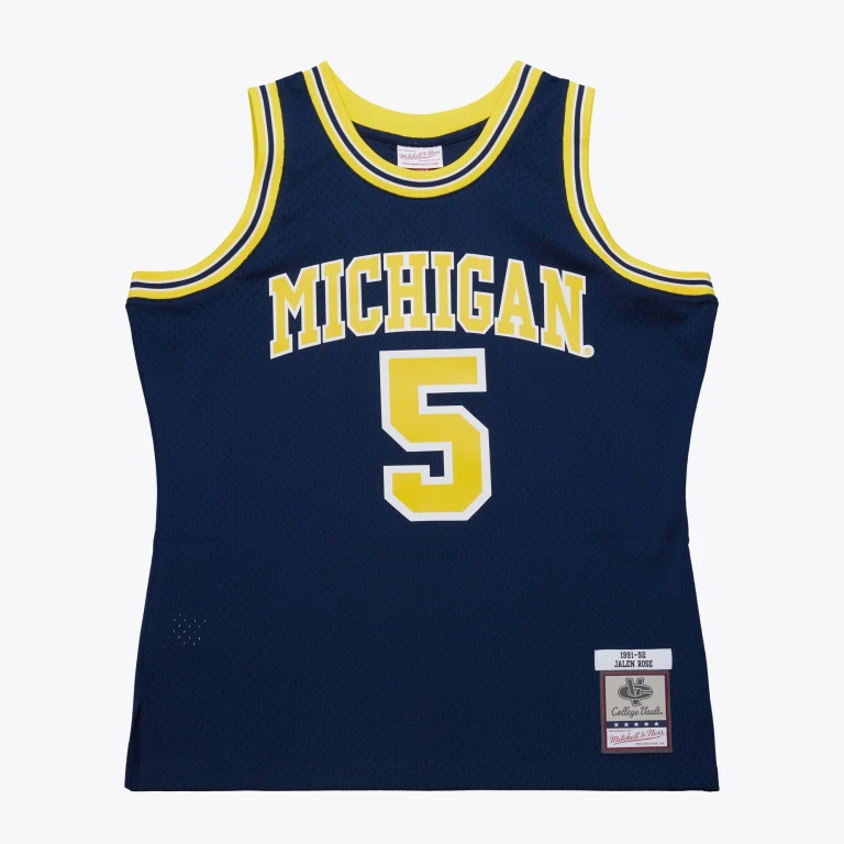 Men's Ncaa Dark Jersey Michigan 1991 Jalen Rose