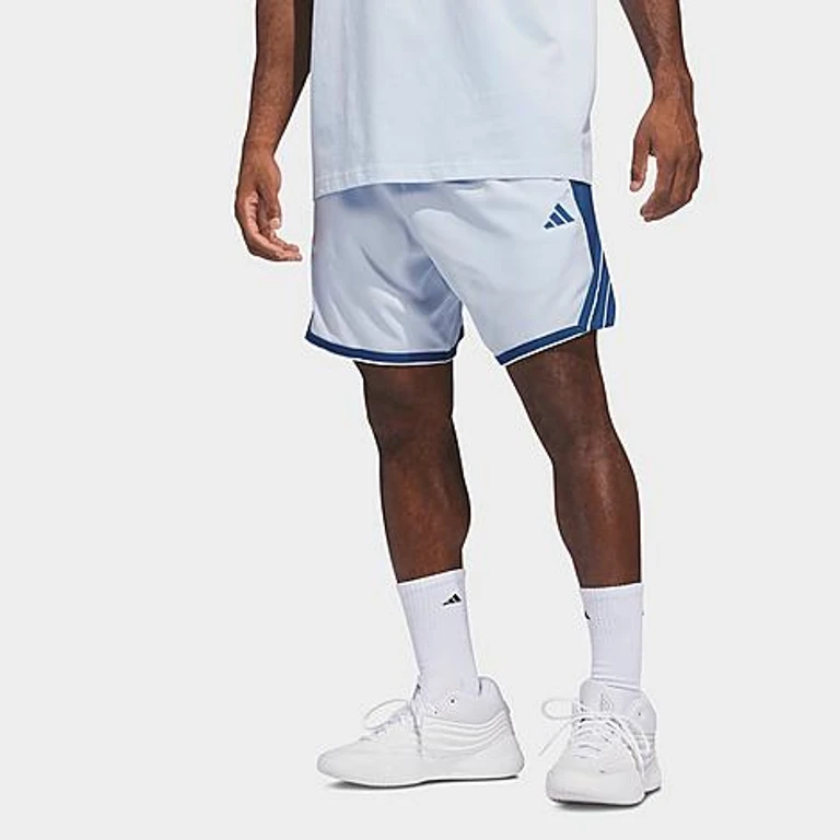 adidas Men's Crazy Lite Basketball Shorts in Crystal Sky/Dusky Petrol Size: S 5