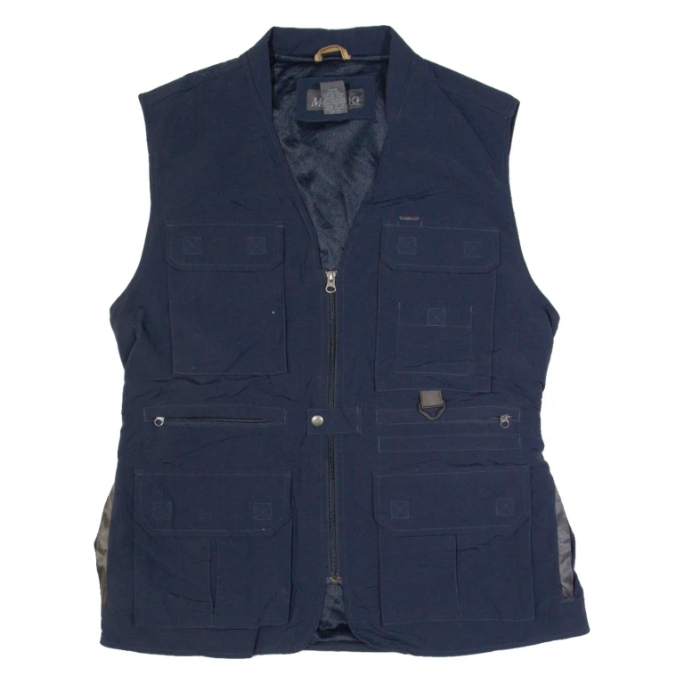 MAGELLAN'S Utility Mens Gilet Blue L