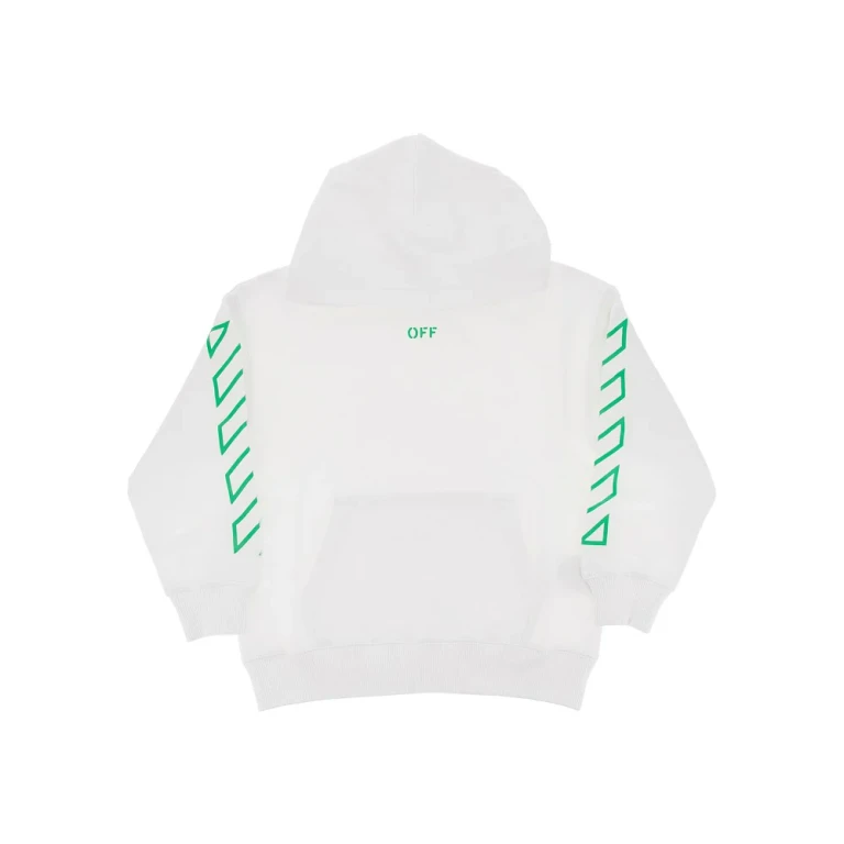 OFF WHITE 'Diag' print hoodie Kids 8Y