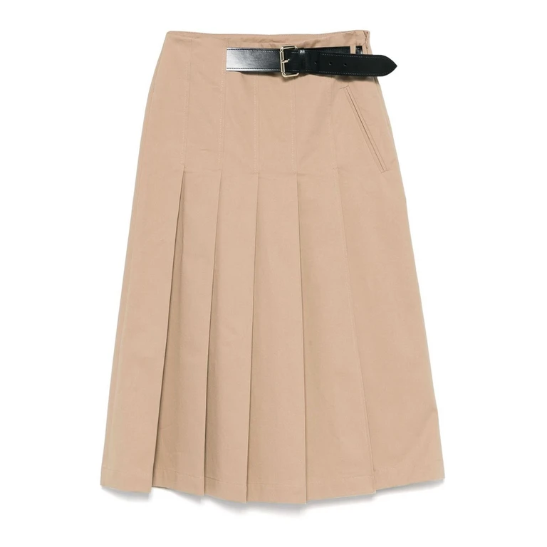 Semicouture Jupe Midi - Marron Clair (Y5SO03MIMIV560)