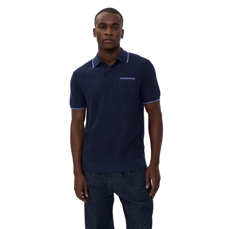 Greyson Seneca Sweater Polo MALTESE BLUE XXL