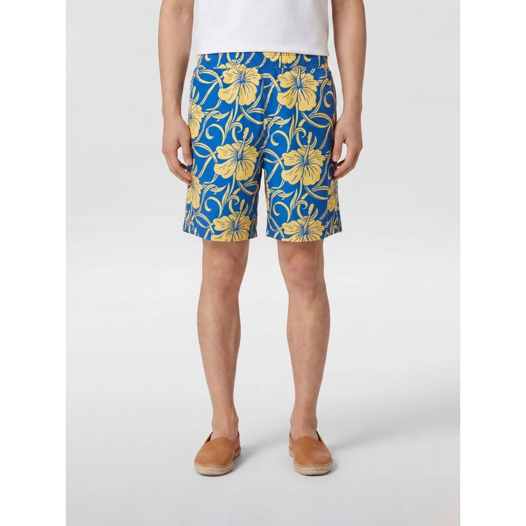 Drôle de Monsieur Floral Print Technical Fabric Shorts (BS183PL136NY)