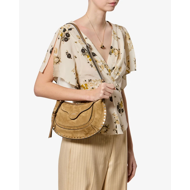 Porte Epaule Moon Pocket - Femme - Taupe - - Isabel Marant