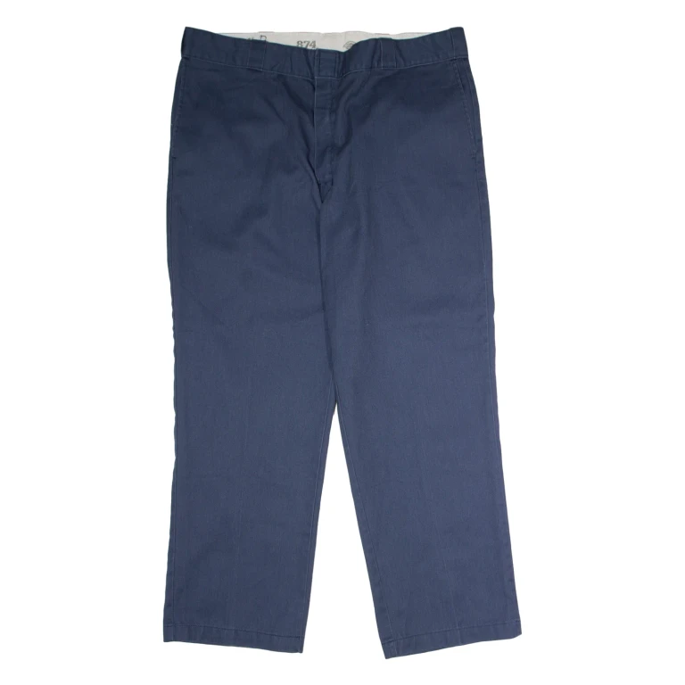 DICKIES 874 Workwear Mens Twill Trousers Blue Classic Straight W40 L29