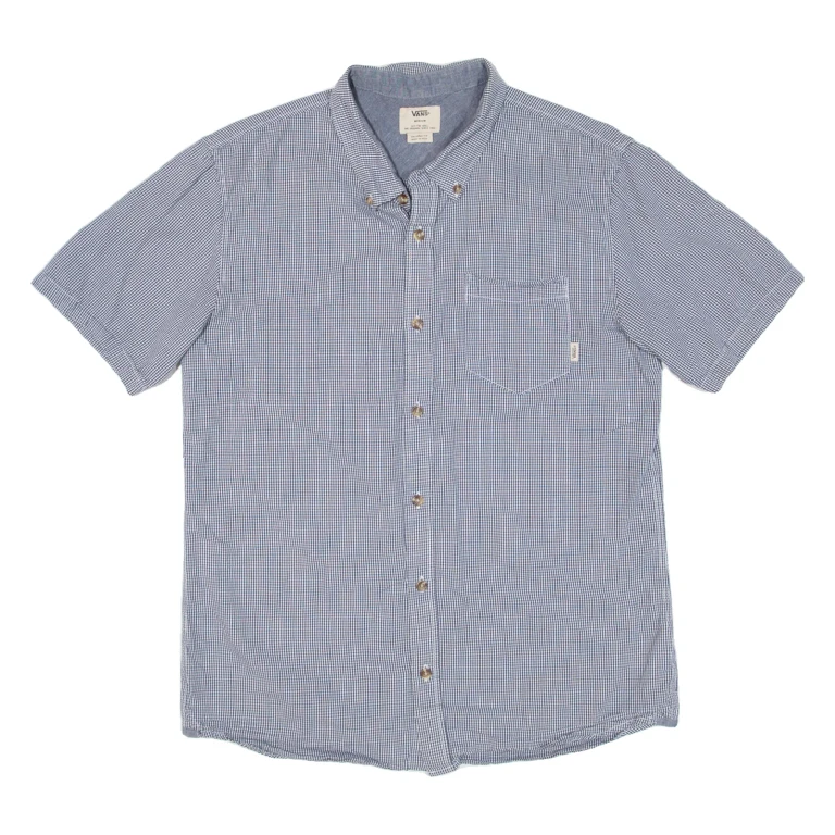 VANS Mens Shirt Black Check M