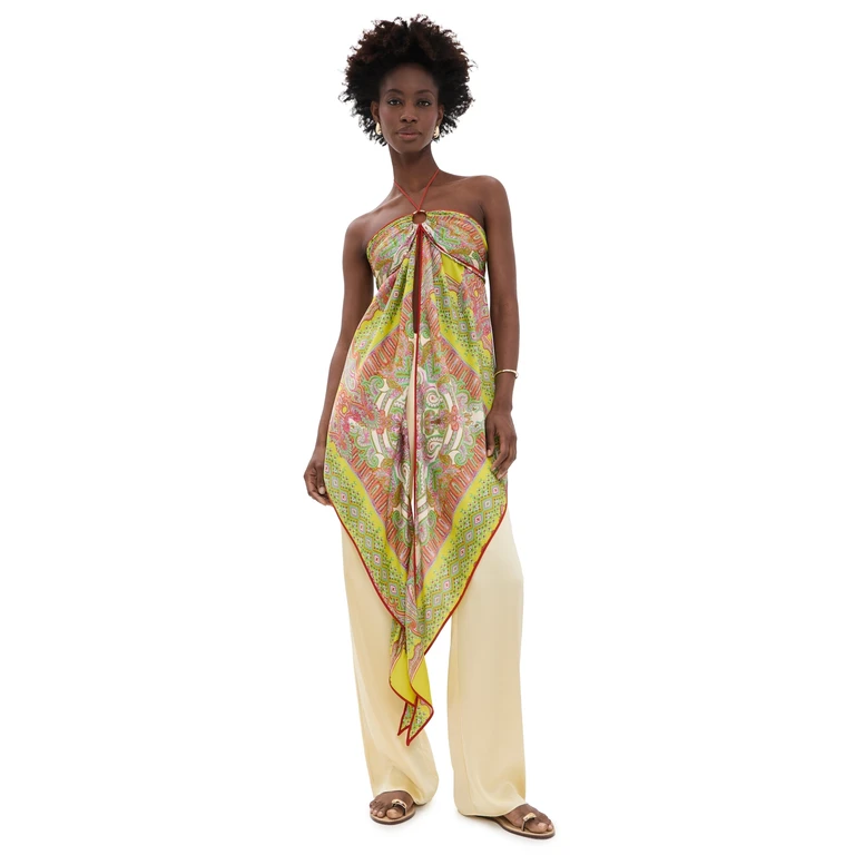 ALEXIS Vulcano Top Yellow Paisley L