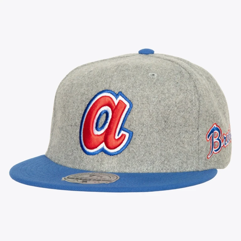 Men's MLB Meltdown Fitted Coop Braves Fitted Caps