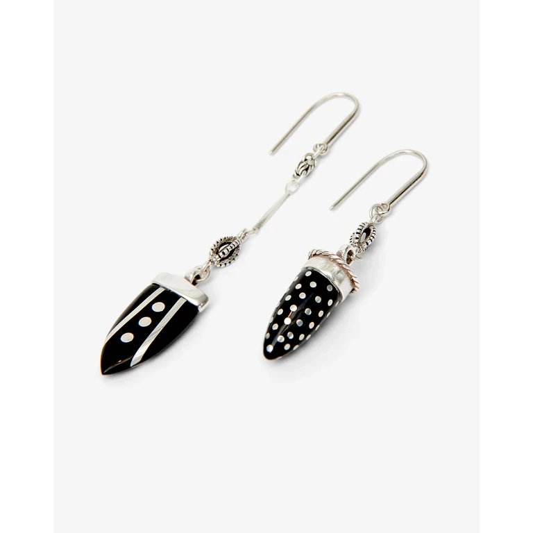 Boucle D'Oreille Cala - Femme - Noir Et Argenté - Isabel Marant