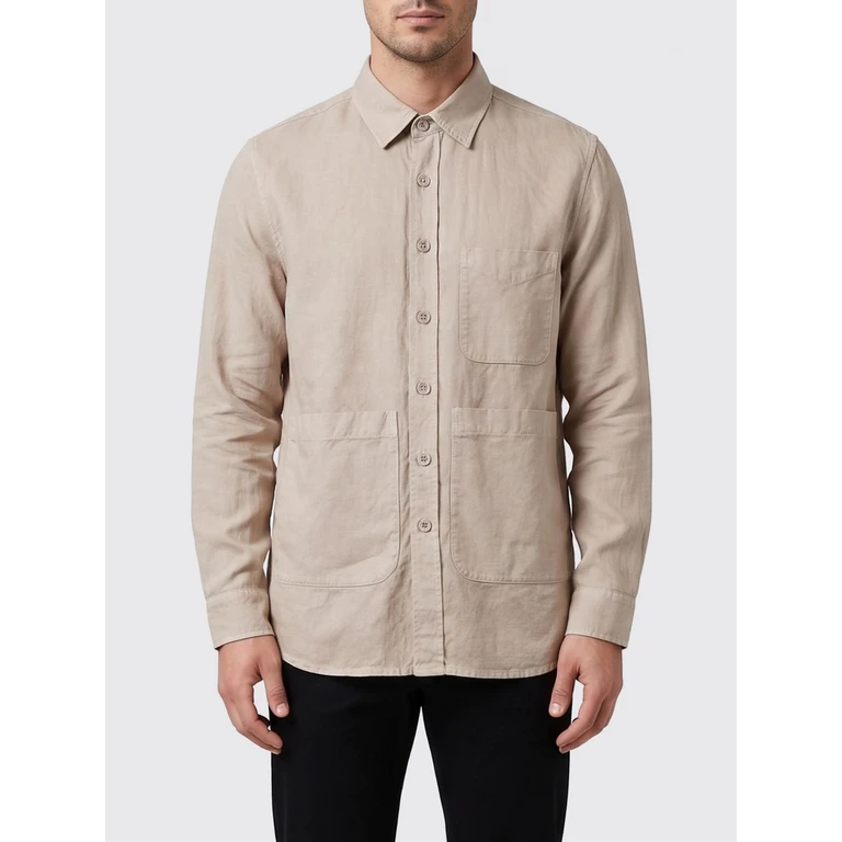 Shirt Men color Beige (ACE84P06885047)