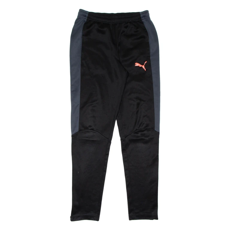 PUMA Mens Track Pants Black Tapered S W28 L30