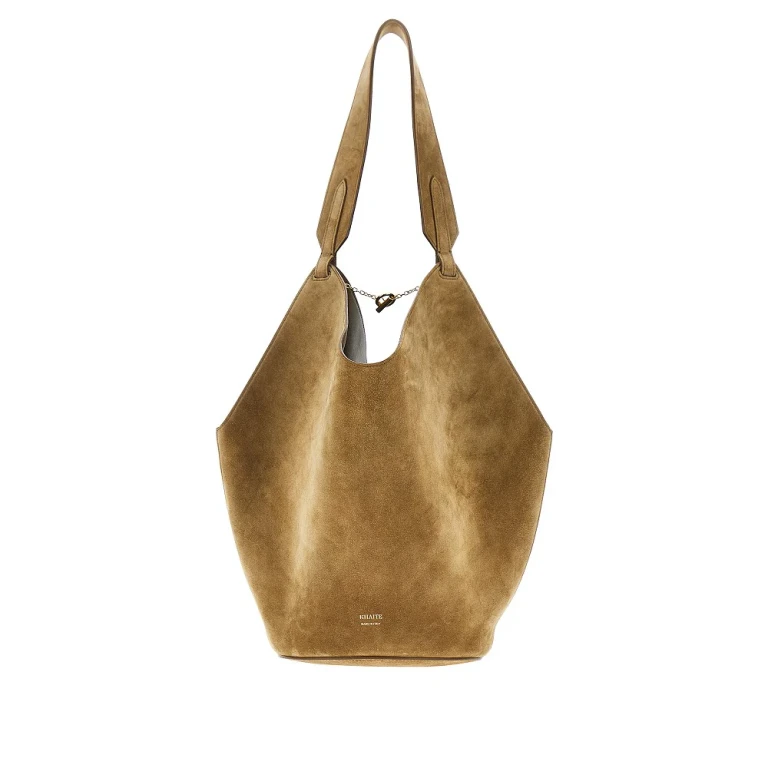 KHAITE Small suede leather 'Lotus' tote bag Woman One Size