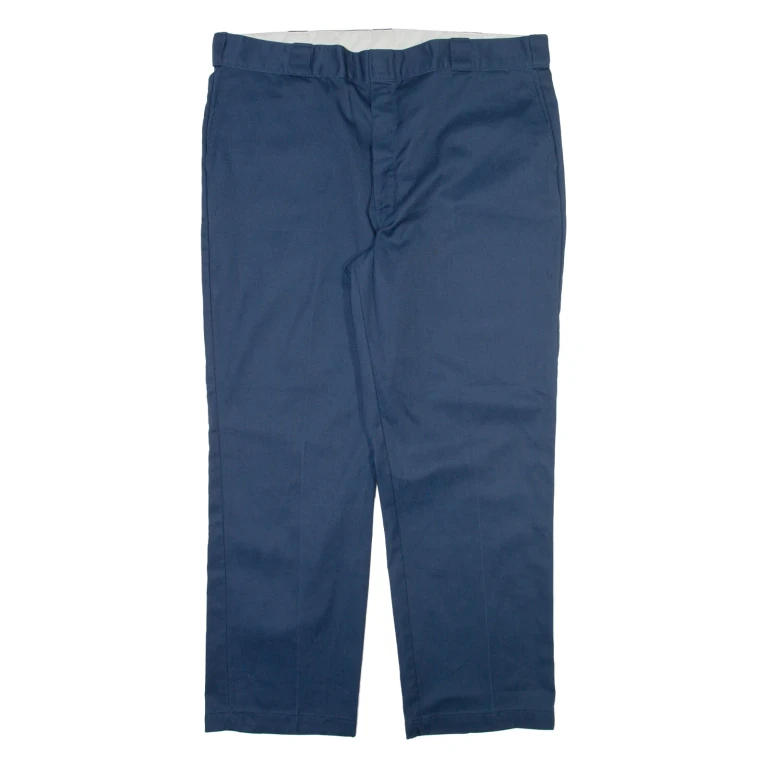 DICKIES 874 Workwear Mens Trousers Blue Regular Straight W42 L30