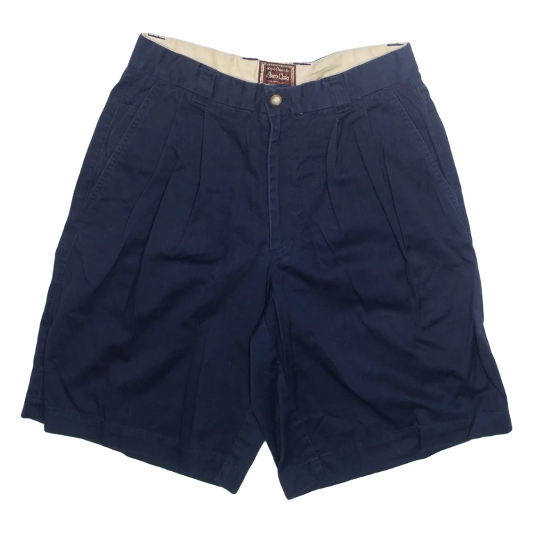 MARLBORO Mens Casual Shorts Blue M W28