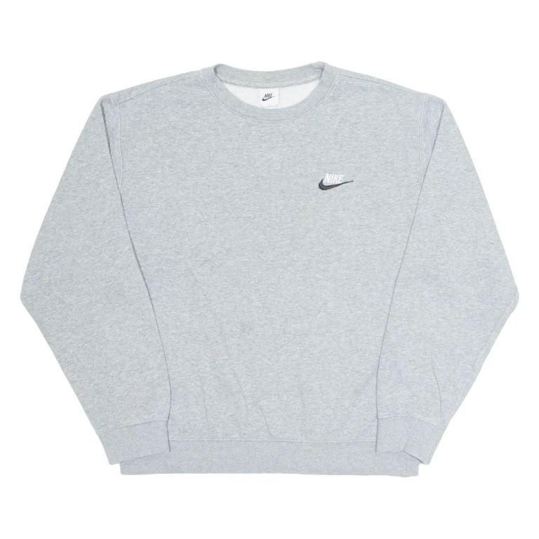 NIKE Mens Sweatshirt Grey S (XX2-270924-5851)