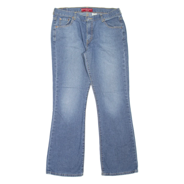 LEVI'S 515 Womens Jeans Blue Regular Bootcut Stone Wash W32 L31