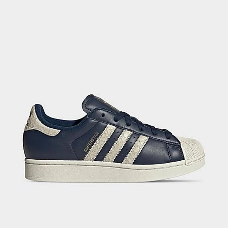 adidas Women's Originals Superstar II Casual Shoes in Night Indigo/Off White/Gold Metallic Size: 5.0