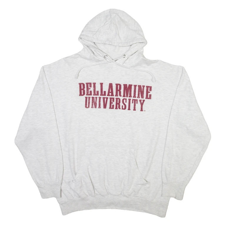 MV SPORT Bellarmine University Mens White Hoodie USA L