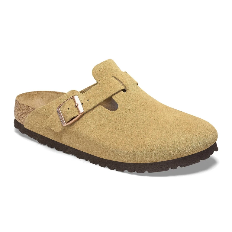 Boston Suede Leather Clogs