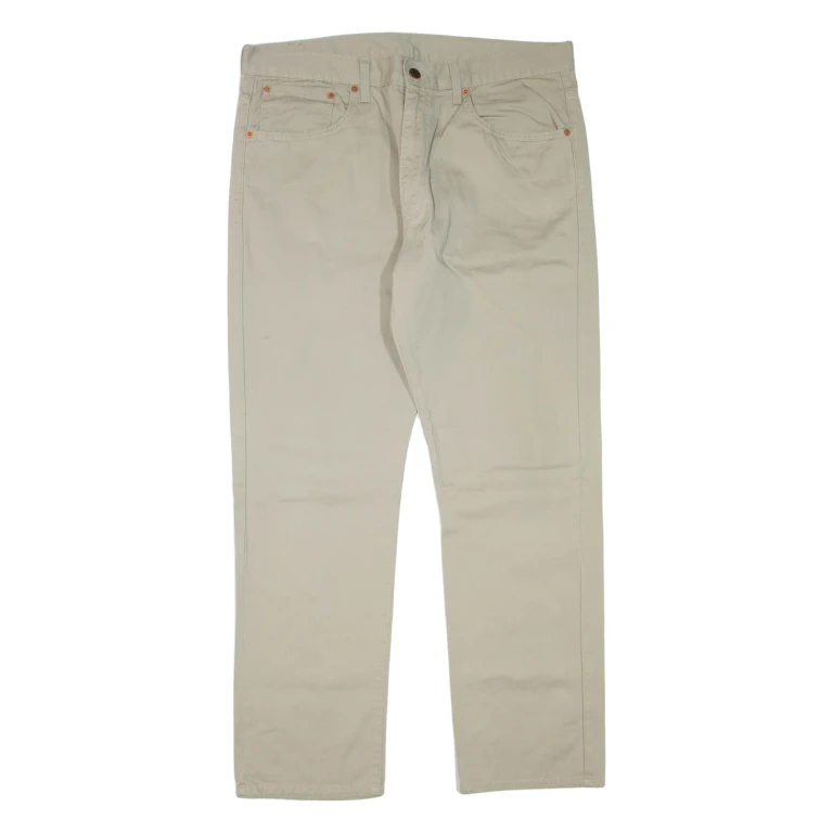 LEVI'S 581 Mens Trousers Beige Regular Straight W36 L30