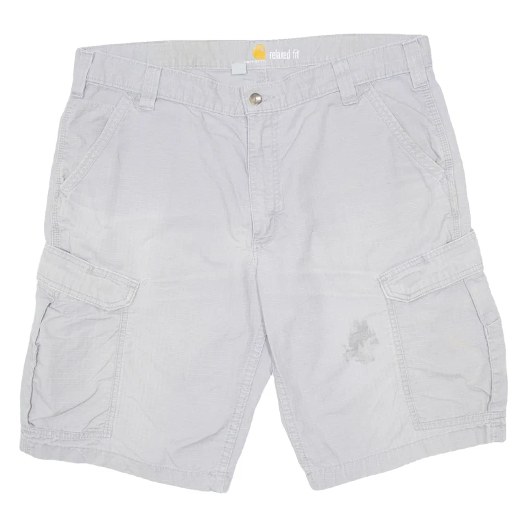 CARHARTT Mens Workwear Shorts Grey Relaxed XL W38