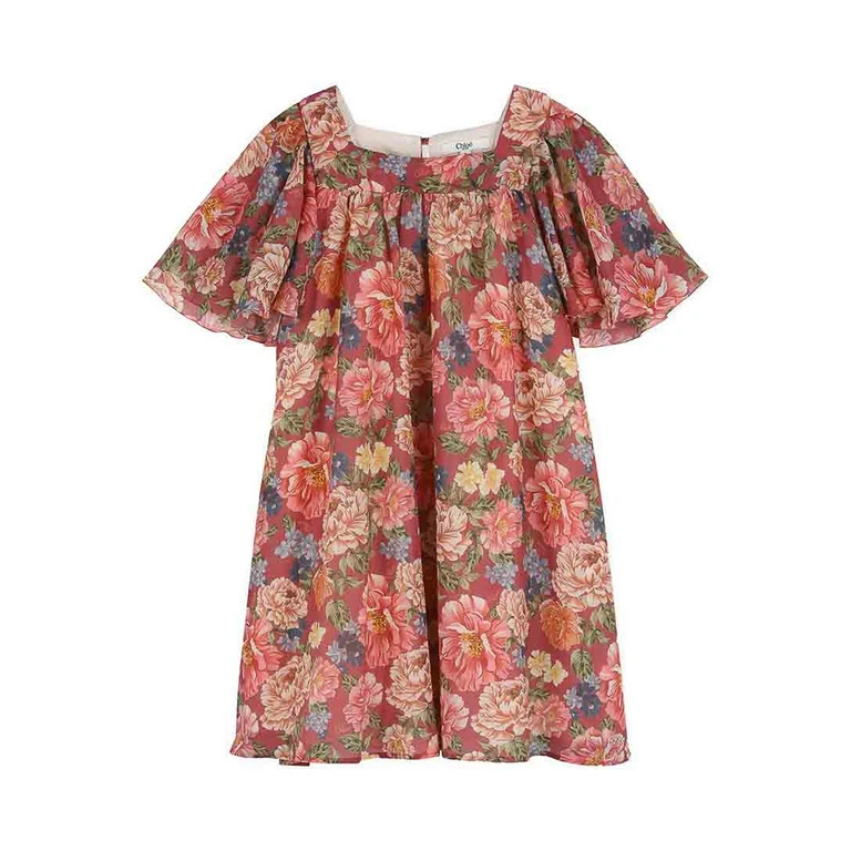 Chloe' Robe Au Genou - Rose (C2080746Y)