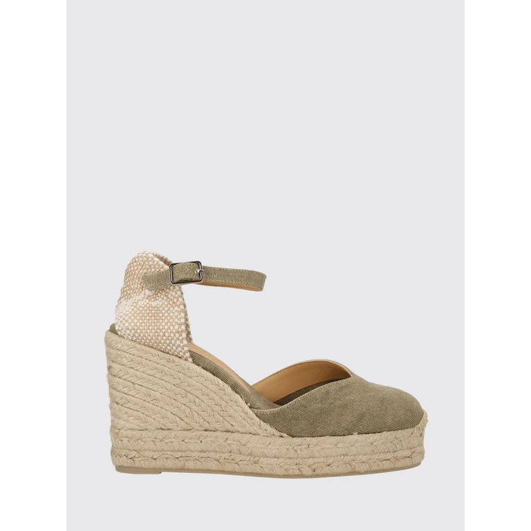 Chiarita Canvas Espadrilles with High Wedge and Ankle Strap (022206423)