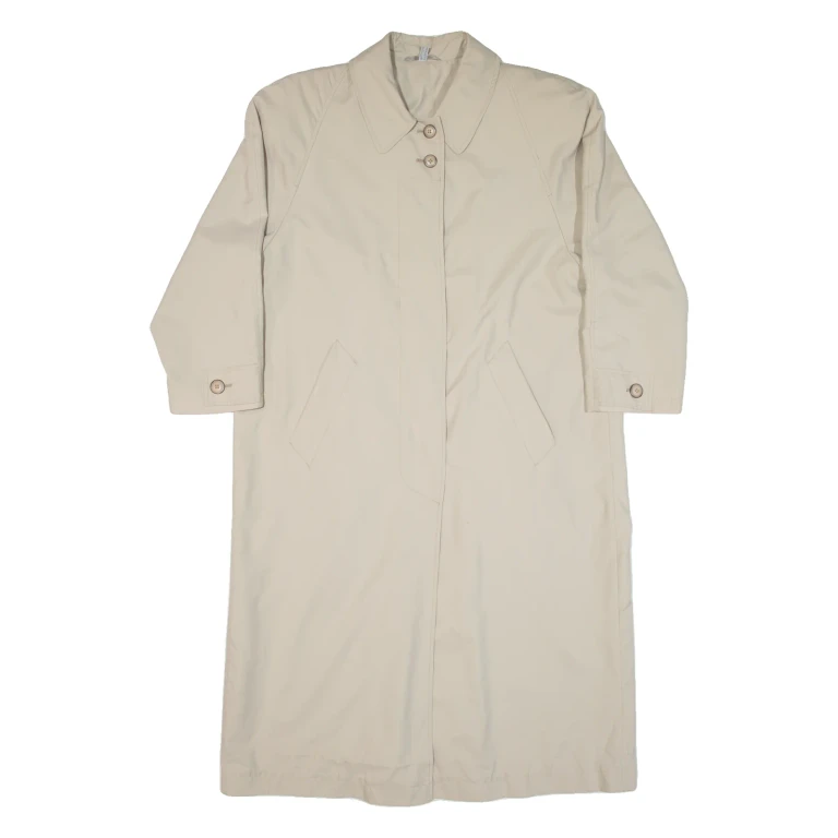 Womens Overcoat Coat Beige UK 12