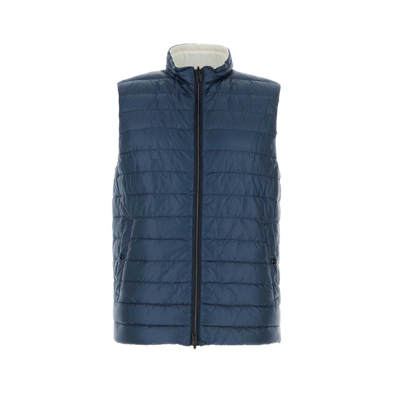 Blue Nylon Reversible Down Jacket Ottanio Piumini - Men