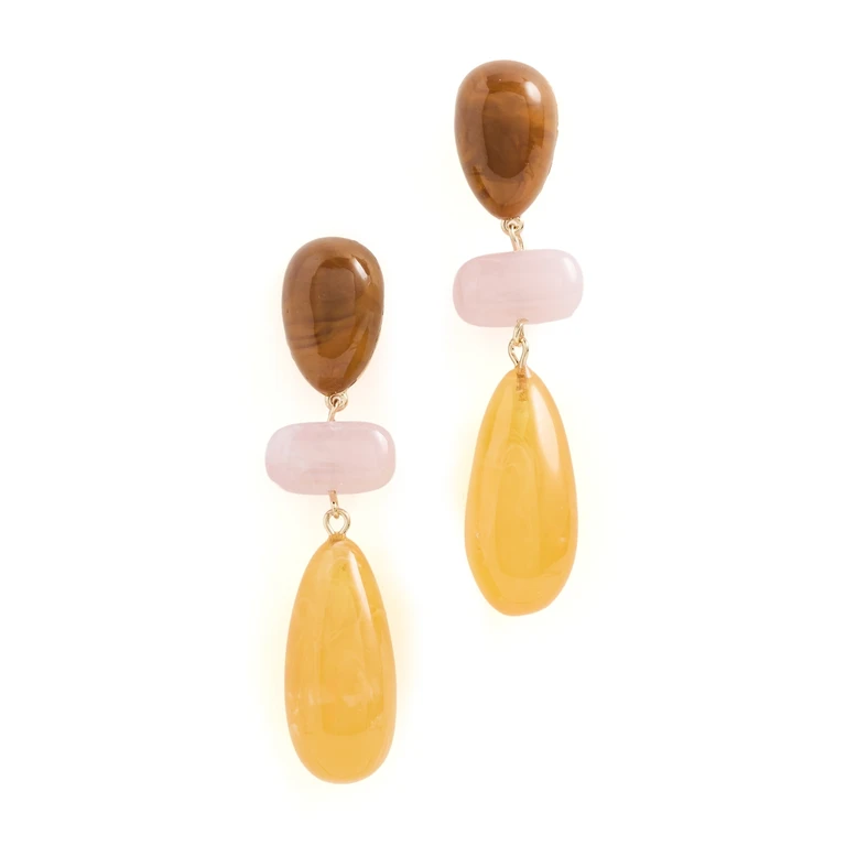 BaubleBar Phoebe Resin Drop Earrings Multi One Size