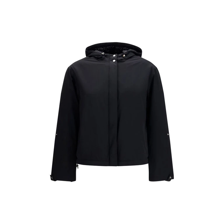 Black Polyamide Shell Jacket Clothing - Women