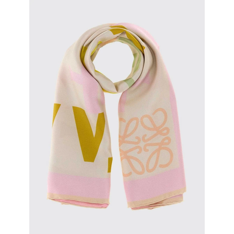 Neck Scarf Woman color Pink (FSA1SS7X03PINKYELLOW)