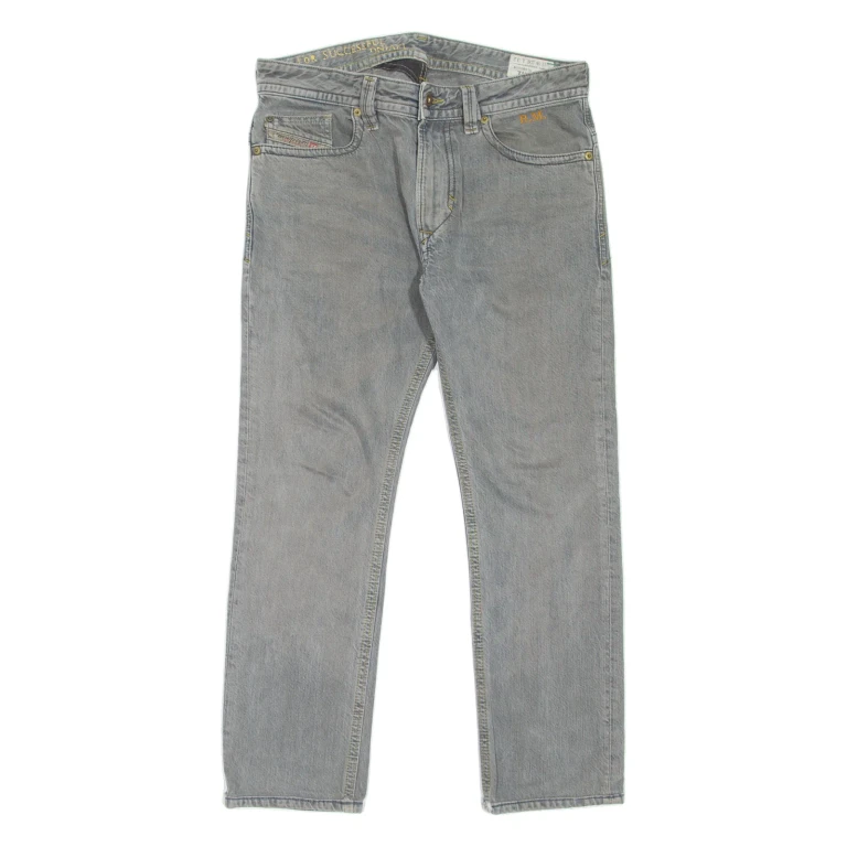 DIESEL Thavar Mens Jeans Grey Slim Skinny W32 L26