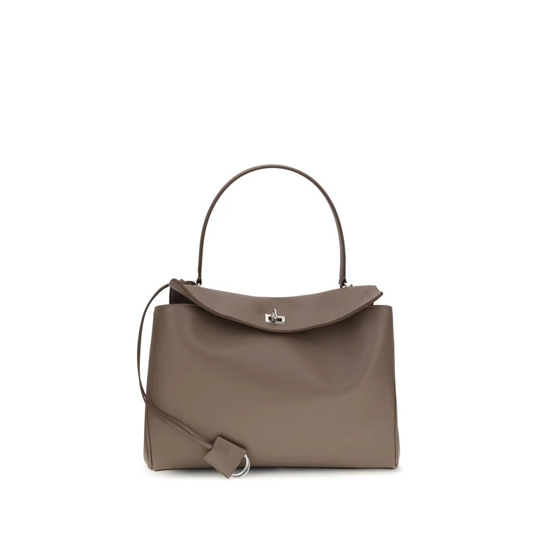 Balenciaga Gray Calf Leather Bos Taurus Shoulder Bag - Women