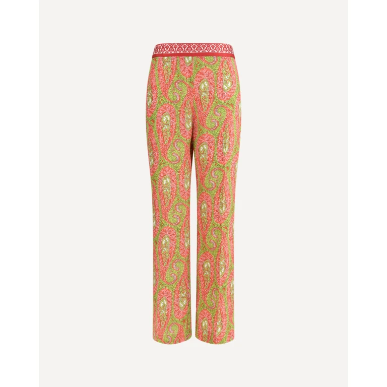 Pantaloni Bootcut Etro con stampa Paisley Foliage