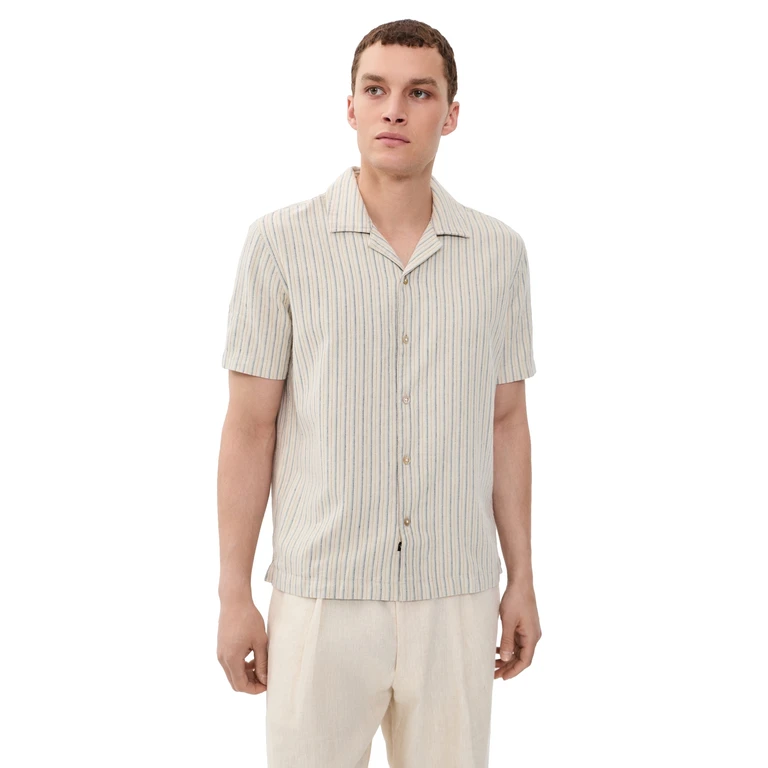 RAILS Ely Camp Shirt Ecru Multi Stripe XL